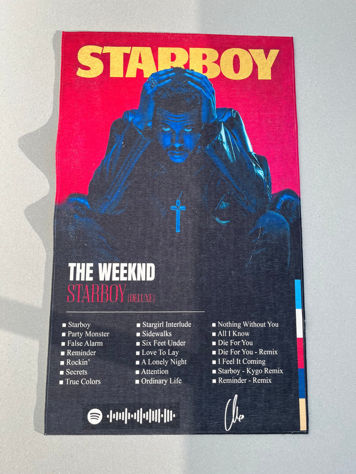 Weeknd's Starboy Album Rug