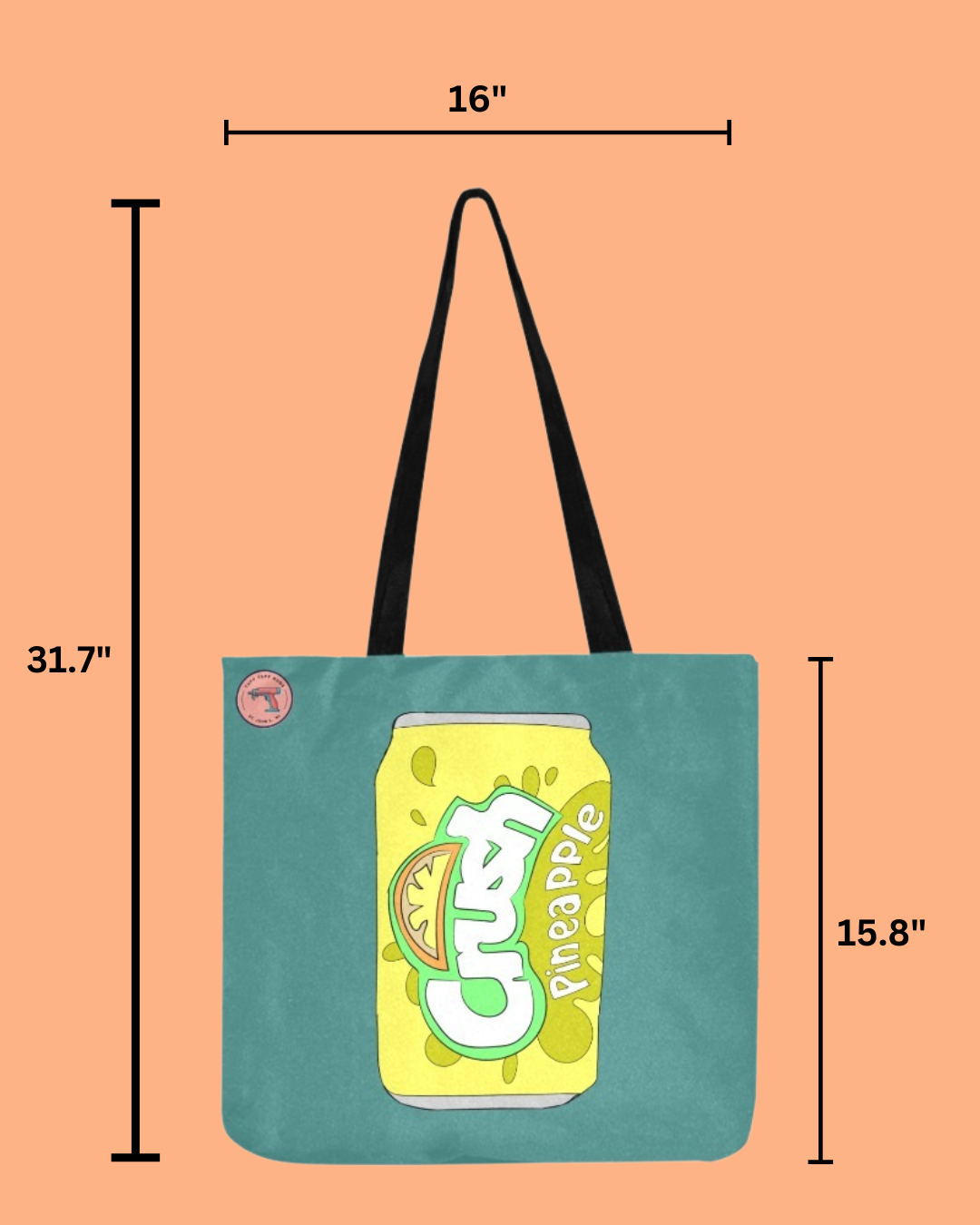 Crush Pineapple Tote Bag